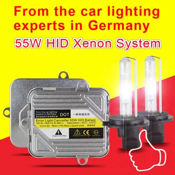 Super slim hid xenon lemputės 55w 35w 150 w hid xenon komplektas DC mažo price12v 24v h1 h3 h4 h7, h13 9005 9006