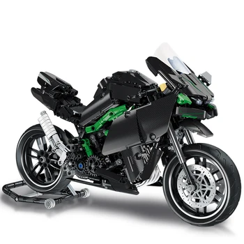 Technic lenktyninis Automobilis, Motociklas Off-road Technologijų H2R Motociklo Transporto priemonės Blokai įranga, biuro įranga, Automobilių Žaislai Vaikams Dovanų Plytos