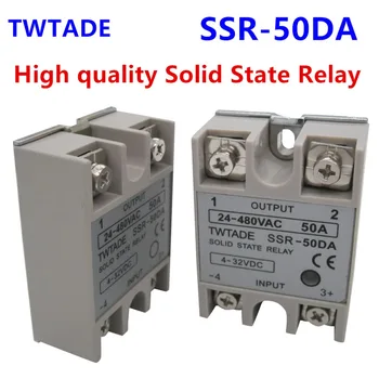 TWTADE/ Aukštos kokybės vienfazis (Solid State Relay SSR-50DA 3 Modulis-32V DC 24-480V AC SSR-50 DA SSR 50A
