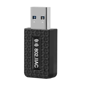 USB 3.0 Belaidžio Tinklo Kortelė AP Hotspot Adapteris 1300M Dual Band WiFi Dongle Buitinių Kompiuterių Priedai
