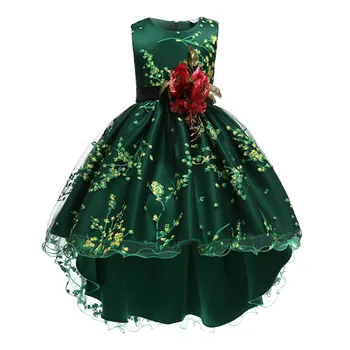 Vaikai Suknelės Mergaitėms Princesė Suknelė Bamblys Mergina Drabužius Gimtadienio Vestidos Kostiumų amžiaus 2-12 Metų amžiaus padėkos suknelės
