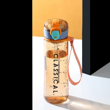 Vandens butelis 500ml Sporto Salė butelis Mokyklos Lauko Kelionių Nešiojamų Sandarus arbata infuser butelis Gėrimo buteliai Plastiko taurė