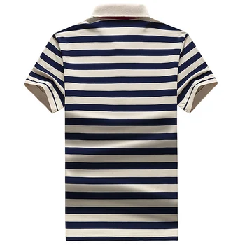 Vasaros 95% medvilnė, Klasikinis Striped Polo Marškinėliai vyrams trumpomis Rankovėmis Camisas vyrų streetwear verslo atsitiktinis polo homme Prekės ženklo Drabužių