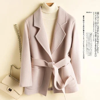 Vilnos Paltai moterims moteriški Paltai & Striukės Aukštos Kokybės žiemos drabužių du kartus susidūrė su aksomo žiemos paltai elegantiškas dydis S-M -XL