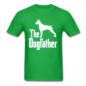 Į Dogfather Tėtis T-shirts Krikštatėvis Puggy Corgi Šuo Kontūro Tshirts Motinos Dieną Šukuotinės Medvilnės Marškinėliai vyriški Normalus Tee Marškinėliai