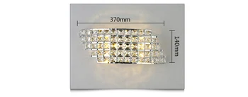 Šviesos prabanga modernus minimalistinis LED sienos lempos naktiniai patalpų kristalų lempos, Praėjimų lempa, miegamojo, koridoriaus lempa